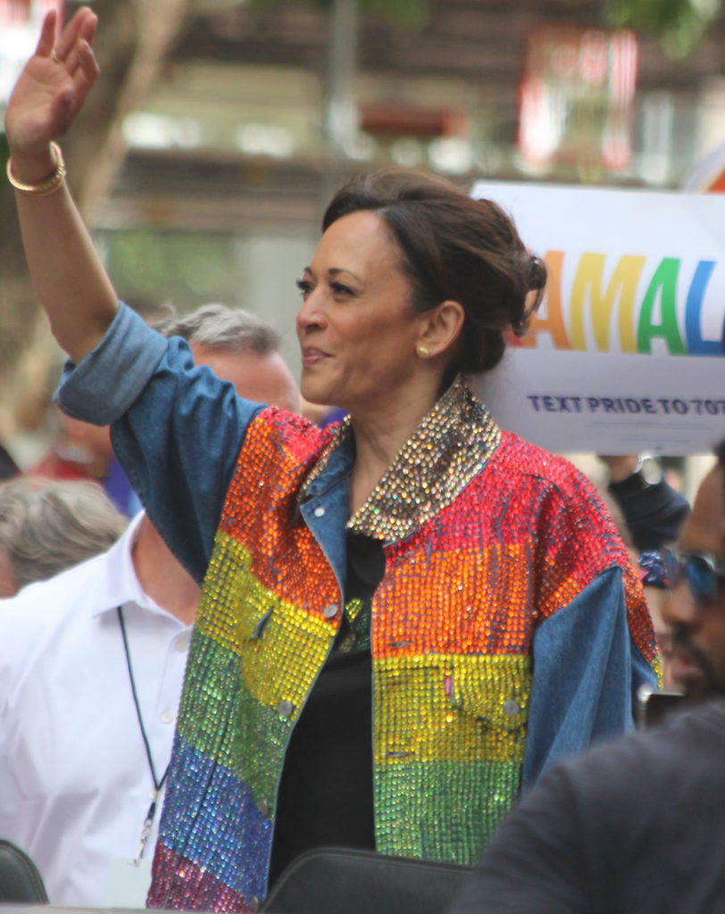 Harris at LGBTQ Parade