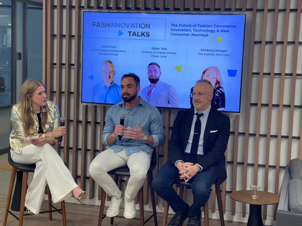 The curated panel featured David Cost, VP of Digital & Ecommerce at Rainbow Shops and Sazan Sela, Director of Digital at Stoney Clover Lane 