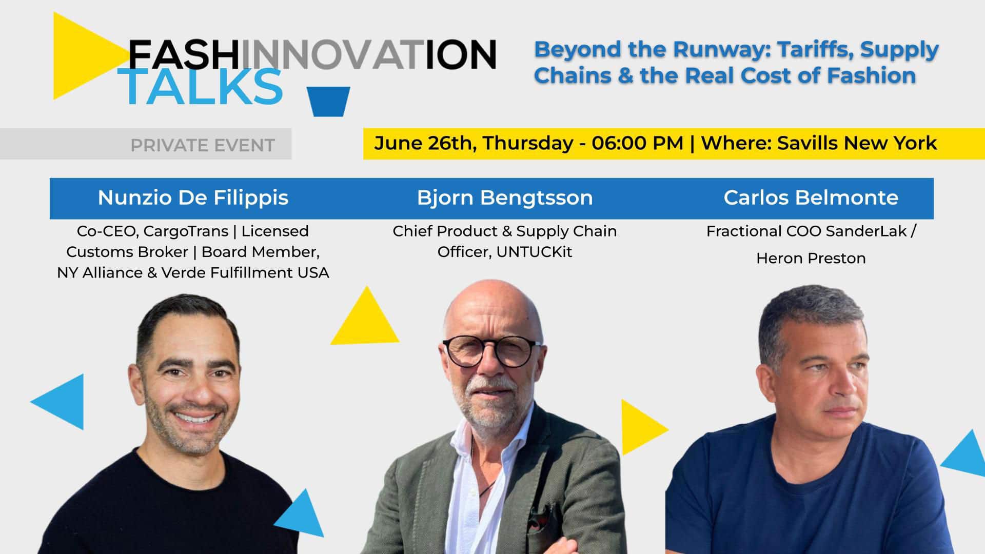 Fashinnovation Talks Recap: Beyond the Runway - Tariffs, Supply Chains & the Real Cost of Fashion