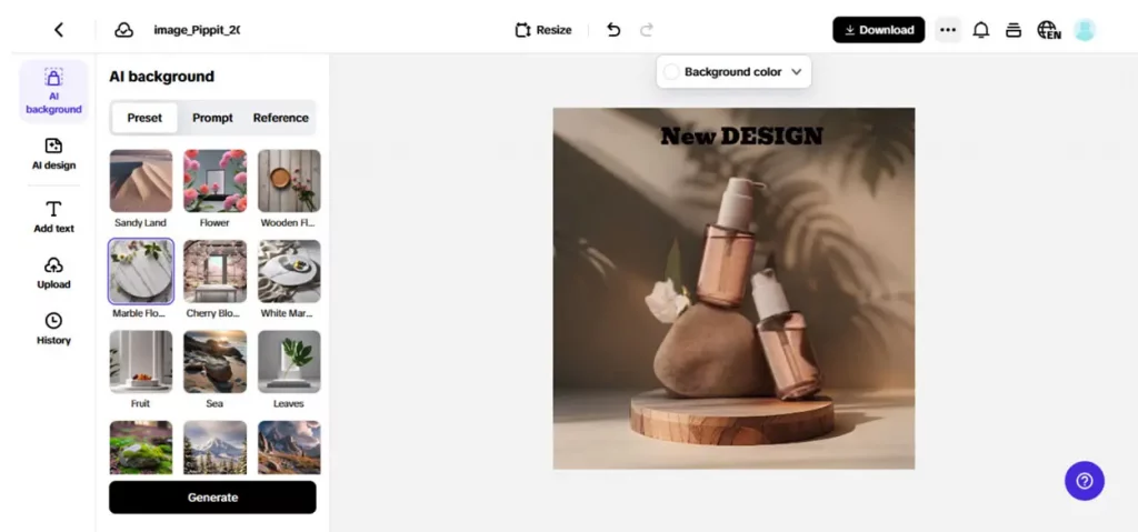 Your Brand, but Make It Art: Posterizing Brand Values Into Decor for Offices, Pop-ups, and Stories 4 pippit ai backgroung generator